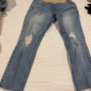 Distressed Maternity Jeans